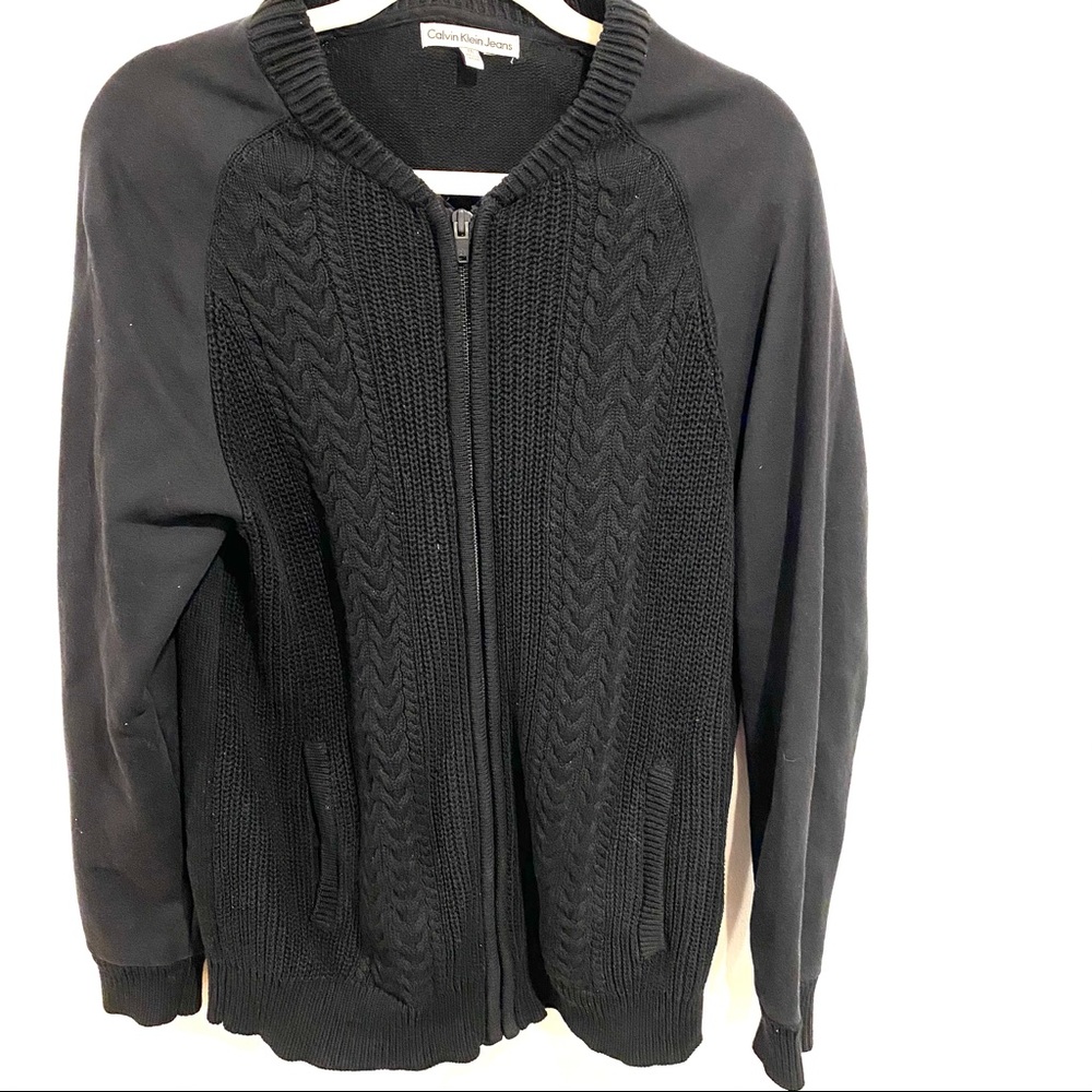 Long Sleeve Calvin Klein Men’s Zip up Sweater